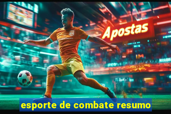 esporte de combate resumo